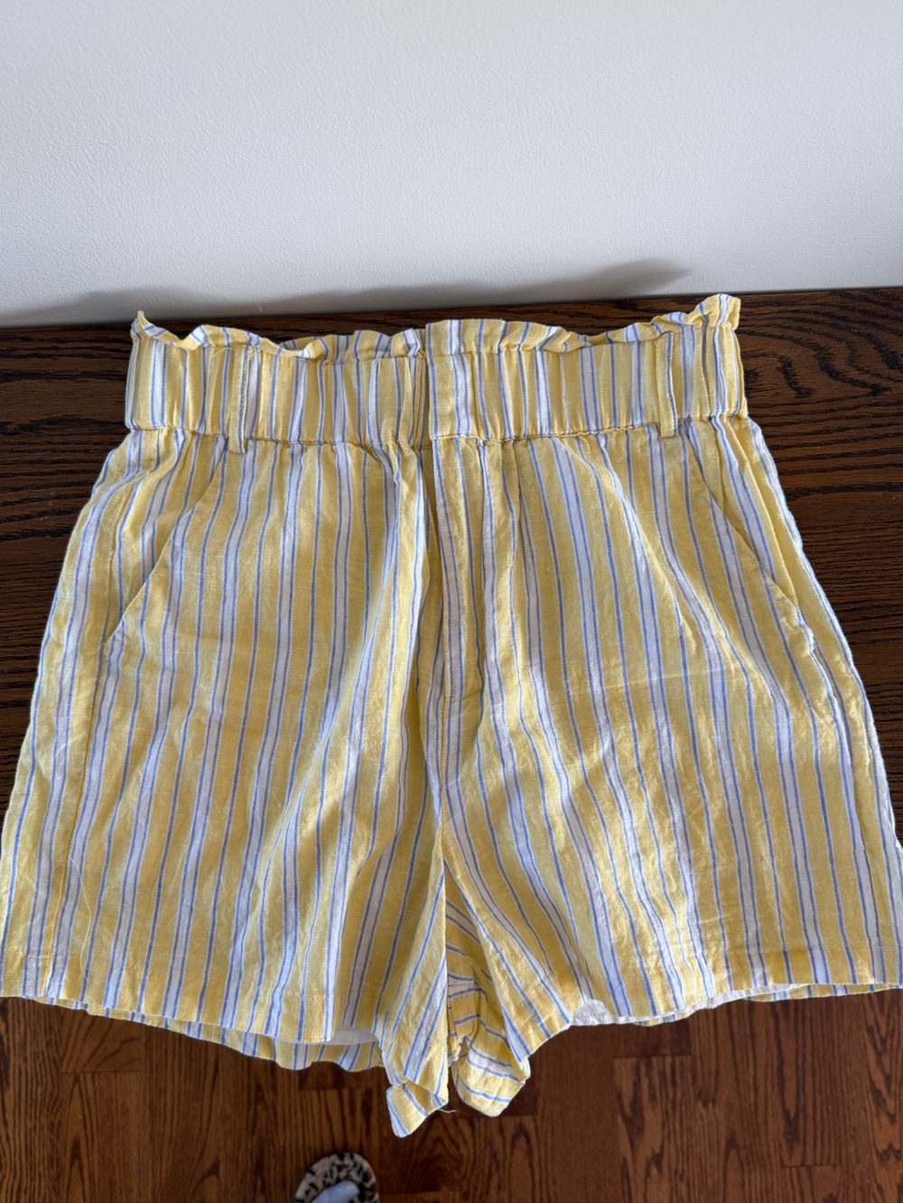 Draper James RSVP shorts Yellow, White & Blue Striped Shorts
